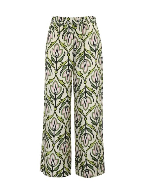 Pantalone Eusebio in twill di seta stampata WEEKEND MAX MARA | 2515131091600002